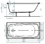 Чугунная ванна Универсал Классик 150х70 см
