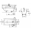 Стальная ванна Kaldewei Saniform Plus 362-1